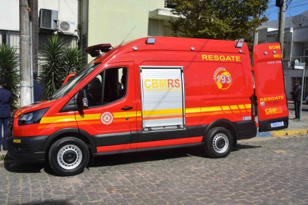 Corpo de Bombeiros de São Lourenço do Sul recebeu nova viatura de Resgate