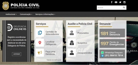 Polícia Civil lança campanha para estimular uso da Delegacia Online