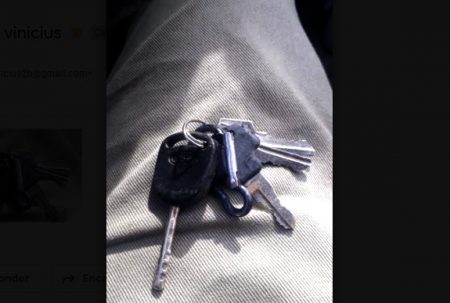 Utilidade Pública: Molho de chaves encontrado na manhã desta segunda-feira na RS 265