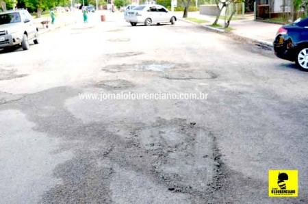 Os buracos no asfalto da Barrinha