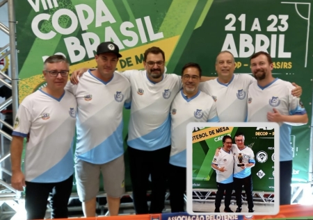 Representante do Grêmio Esportivo Lourenciano é Campeão Sênior da VIII COPA DO BRASIL DE FUTEBOL DE MESA 2023