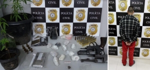 Tráfico de drogas: Brigada Militar e Polícia Civil cumpriram mandado de Busca e Apreensão