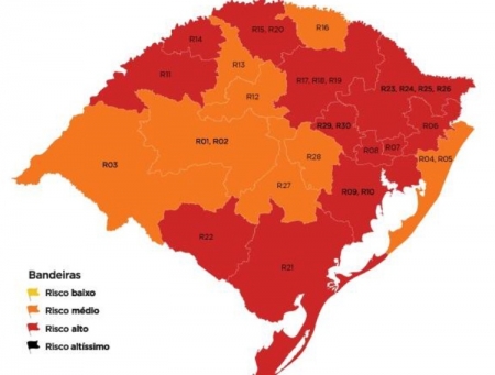 Bandeira vermelha para São Lourenço e região no mapa preliminar do Distanciamento Controlado