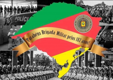 Brigada Militar hoje está completando 182 anos protegendo a comunidade gaúcha