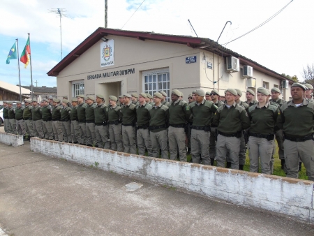 Brigada Militar de São Lourenço do Sul recebe Policiais Militares