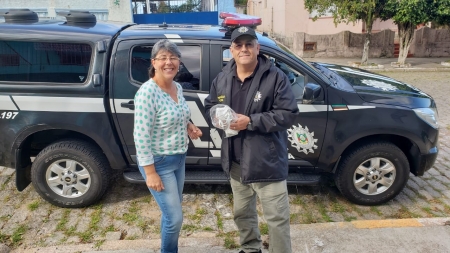 A Delegacia de Polícia Civil de São Lourenço do Sul recebeu a doação de 18 máscaras de proteção