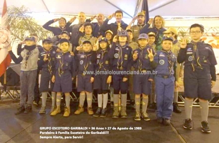 Grupo de Escoteiros Garibaldi completa 36 anos