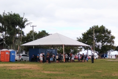 Último dia do Container para testagem Covid na praia da Barrinha será neste domingo (20)