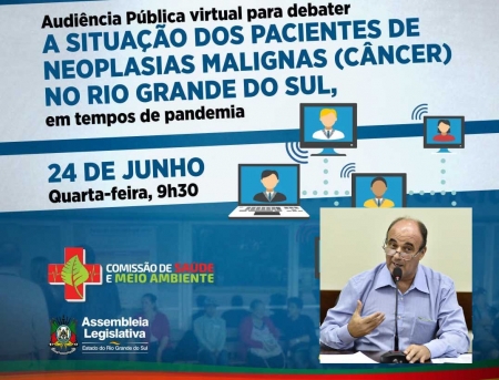 Audiência pública discutirá a situação dos pacientes de câncer no RS