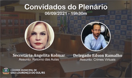 Câmara de Vereadores recebe Secretária Angelita Kolmar e Delegado Edson Ramalho