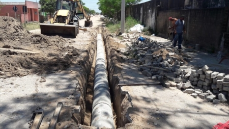 Rede de drenagem é construída na Jacob Rheingantz