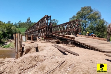 Prefeitura de São Lourenço firmou parceria com a Prefeitura de Canguçu para reconstrução da ponte na divisa entre os dois municípios