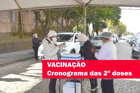 Confira o calendário para vacinação de 2ª dose durante os meses de novembro, dezembro e Janeiro
