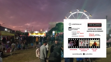 Cinema na Praia da Barrinha neste final de semana