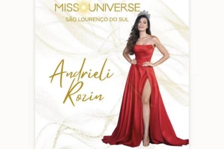 Andrieli Rozin vai representar São Lourenço do Sul no Miss Universo RS