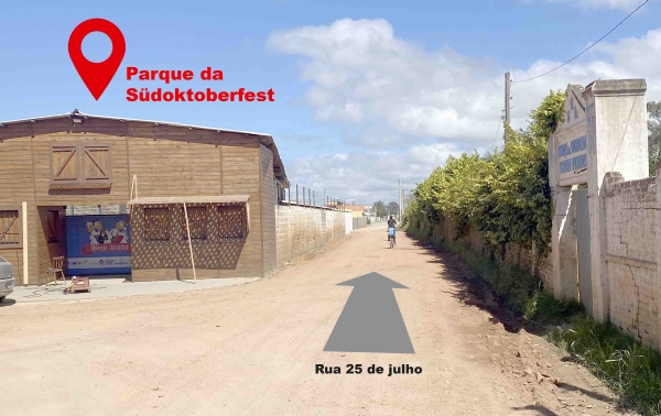 Trecho da rua 25 de Julho terá sentido único durante a 34ª Südoktoberfest