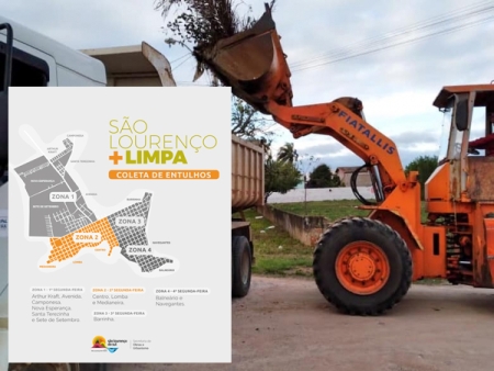 Nesta semana a coleta de entulhos é na Zona 2 - bairros Centro, Lomba e Medianeira