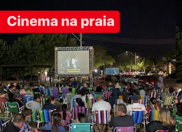 Cinema na Praia: neste domingo à noite tem apresentação de mais um filme na Barrinha