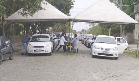 2ª Dose: 287 pessoas foram vacinadas na tarde desta quinta-feira (23)