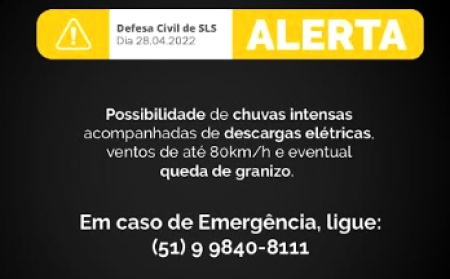 ALERTA:  Precisa de abrigo ou sua casa está alagada? Entre em contato com a Defesa Civil