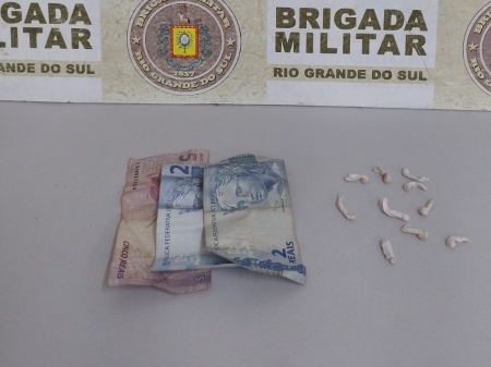 Brigada Militar de São Lourenço do Sul prende homem por tráfico de entorpecentes