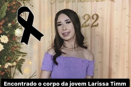 Encontrado o corpo da jovem Larissa Timm