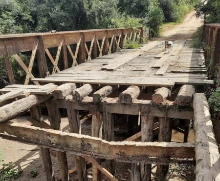 Ponte de ferro que liga Picada das Antas e Harmonia está em reforma