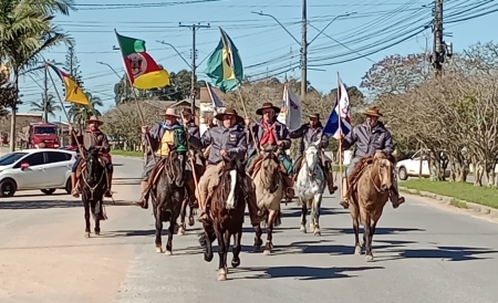 Chama Crioula chegou a São Lourenço na manhã deste sábado