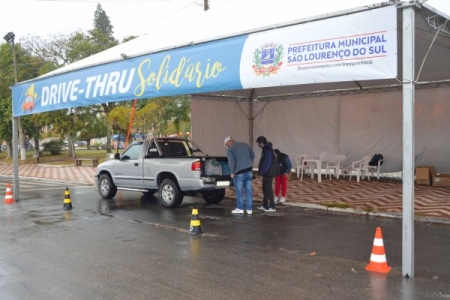 Drive Thru solidário inicia nesta segunda-feira (26)