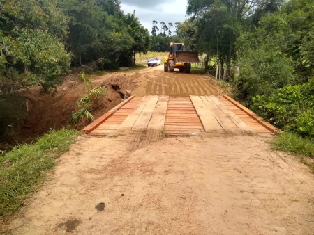 Ponte na localidade de Fortaleza foi liberada para o trânsito de veículos