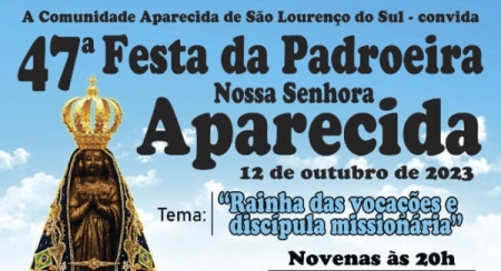 47ª Festa da Padroeira Nossa Senhora Aparecida tem sequência nesta semana