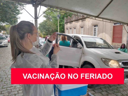 Neste feriado de 7 de setembro será realizada a vacinação da 2ª dose para as pessoas vacinadas com a 1ª dose em 15 de junho