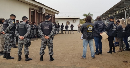 Ação da Brigada Militar na operação visibilidade em São Lourenço do Sul