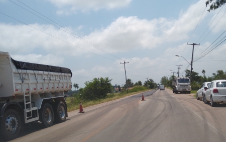 Novo asfalto na "Faixinha" (RS 265)