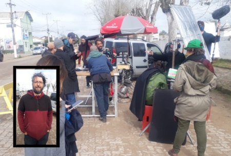 Curta Metragem "Água turva deixada quieta" está sendo gravado em São Lourenço do Sul