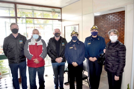 Prefeito tratou da instalação do posto de atendimento da Marinha em São Lourenço do Sul na manhã desta terça-feira