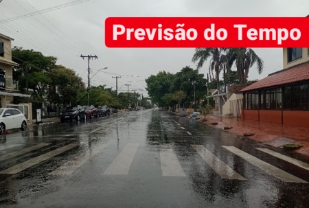 Semana inicia com chuva em São Lourenço do Sul