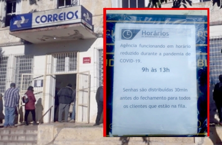 Correio de São Lourenço continua atendendo apenas das 9h às 13h