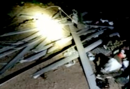 Algumas ruas do Bairro Arthur Kraft estão sem energia elétrica desde as 14h deste sábado