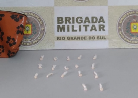 Brigada Militar prendeu homem por tráfico de drogas