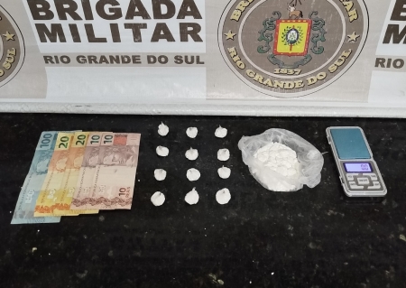 Brigada Militar prende homem por tráfico de drogas em Cristal