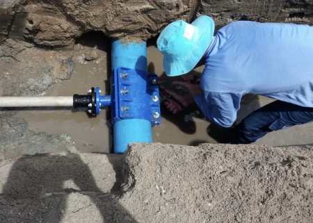 Corsan entregou interligação de 1,4 km de rede nesta quinta-feira