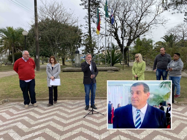 Diretor e fundador do Jornal O Lourenciano, David Baini, foi homenageado como Vulto Municipal na abertura da Semana da Pátria