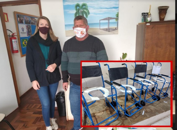 Grupo Corrente do Bem adquiriu novas cadeiras de banho para emprestar à comunidade