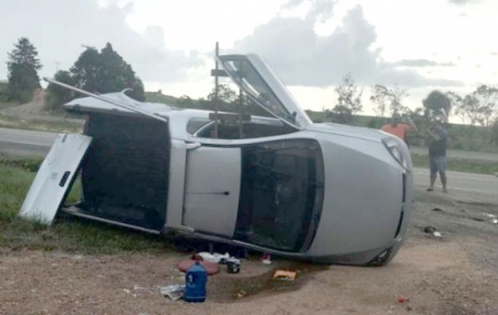 Acidente na BR 116 próximo à Localidade do Coqueiro