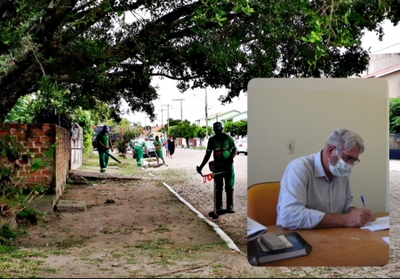 Prefeito assina contratação para prestação de serviço de manutenção e limpeza de vias e áreas públicas