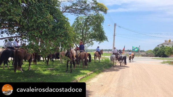 Cavalgada Cultural da Costa Doce chegou a São Lourenço neste sábado