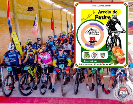 Dia 18 de julho acontece a 4a etapa do Campeonato Gaúcho de mountain bike em Arroio do Padre
