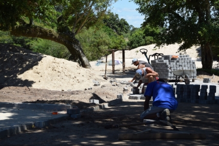Obras de pavimentação da Ciclovia Ecológica do Carahá estão em fase final