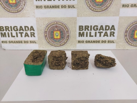Brigada Militar prendeu uma pessoa por Tráfico de Drogas